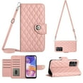 thumbnail image 1 of Elegant Case for Samsung A13 4G Wallet Case RFID Blocking Card Slots Holder with Shoulder&Crossbody Strap, Magnetic Folio Kickstand Handbag Flip Phone Cover for Samsung Galaxy A13 4G, Coralpink, 1 of 8