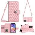 thumbnail image 1 of Elegant Case for Samsung A13 4G Wallet Case RFID Blocking Card Slots Holder with Shoulder&Crossbody Strap, Magnetic Folio Kickstand Handbag Flip Phone Cover for Samsung Galaxy A13 4G, Pink, 1 of 8