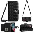 thumbnail image 1 of Elegant Case for Samsung S23 Ultra Wallet Case RFID Blocking Card Slots Holder with Shoulder&Crossbody Strap, Magnetic Folio Kickstand Handbag Flip Phone Cover for Samsung Galaxy S23 Ultra, Black, 1 of 8