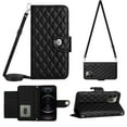 thumbnail image 1 of Elegant Case for iPhone 13 Pro Max Wallet Case RFID Blocking Card Slots Holder with Shoulder&Crossbody Strap, Magnetic Folio Kickstand Handbag Flip Phone Cover For iPhone 13 Pro Max, Black, 1 of 8