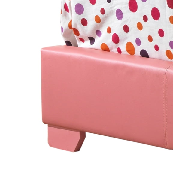 Elegant Casual Pink Twin Bed