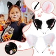 thumbnail image 1 of Elegant Cat Ears Headband With Decorative Ribbon For Furry Themed Parties And Makeup Events, 1 of 9