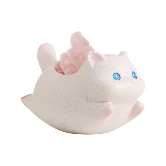 Elegant Cats Crystal Tabletop Display Resins Art Piece Ornament Essential Oil Diffuser For Home Office Desk Decoration
