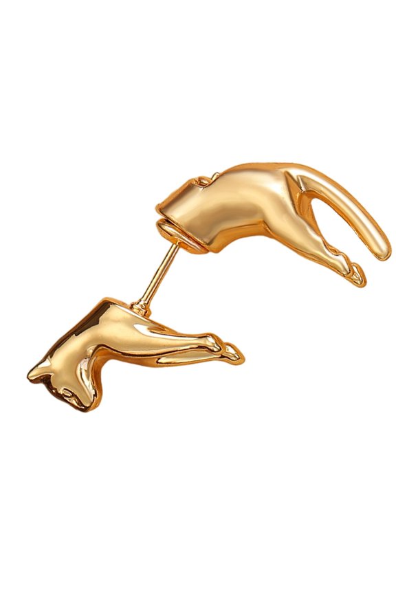 Elegant Cats Earrings Detachable Copper Jewelry Versatile Lightweight Accessories For Various Occasions