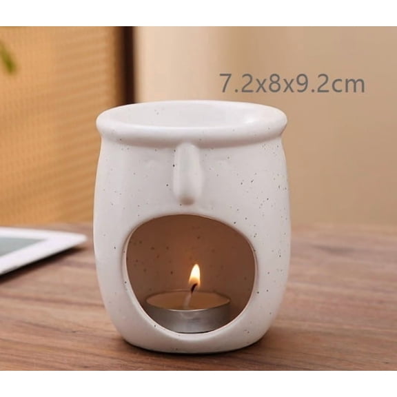 Elegant Ceramic Aromatherapy Diffuser Ultrasonic Cool Mist Essential Oil Diffuser for Home Office Beauty Salon, Auto Shut-Off, Silent Humidifier