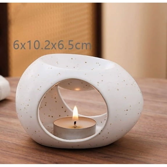 Elegant Ceramic Essential Oil Diffuser - Whisper-Quiet Aromatherapy for Home, Office, and Salon