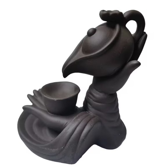 Elegant Ceramic Incense Holder with Reverse Waterfall Design for Yoga and Meditation