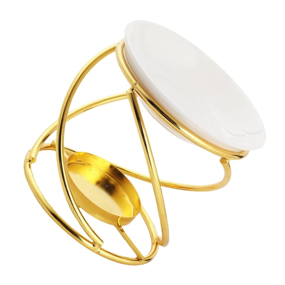 Elegant Ceramics Essential Oil Burners Metal Tealight Holder Aromatherapies Diffuser for Home Decors and Relaxation