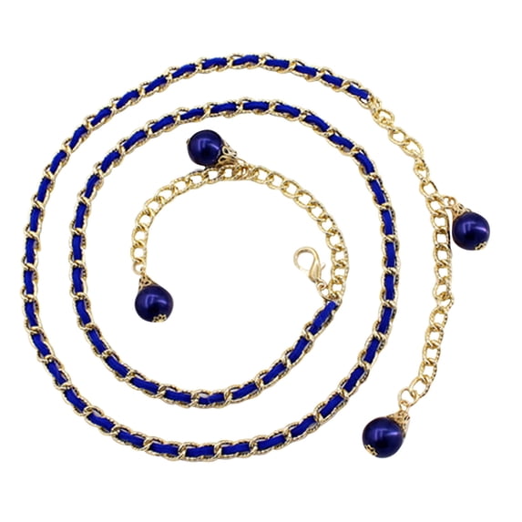 Elegant Chain Belt for Women Belts for Women Trendy Silver Buckle Women Belts Fashion Skinny Belts for Women Dresses Fashion Fashion Belts for Women Dresses Formal,Blue