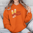thumbnail image 1 of Elegant Champagne Toast Festive New Year Celebration Sparkling Art Hoodie Shirt, up to size 5XL, 1 of 2