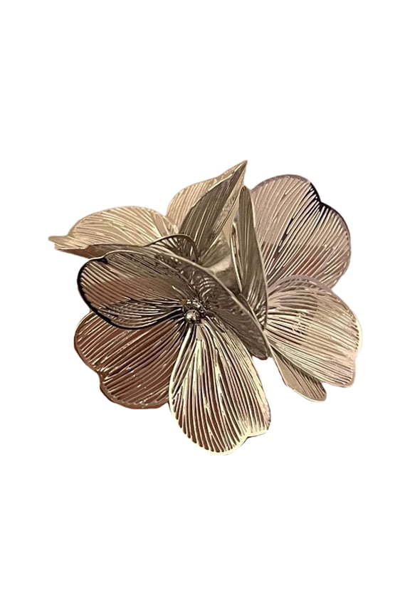 Elegant Charm 3D Flower Rings Portable for Women Highlighting Waterfall Fishtail and Brilliant Adornments