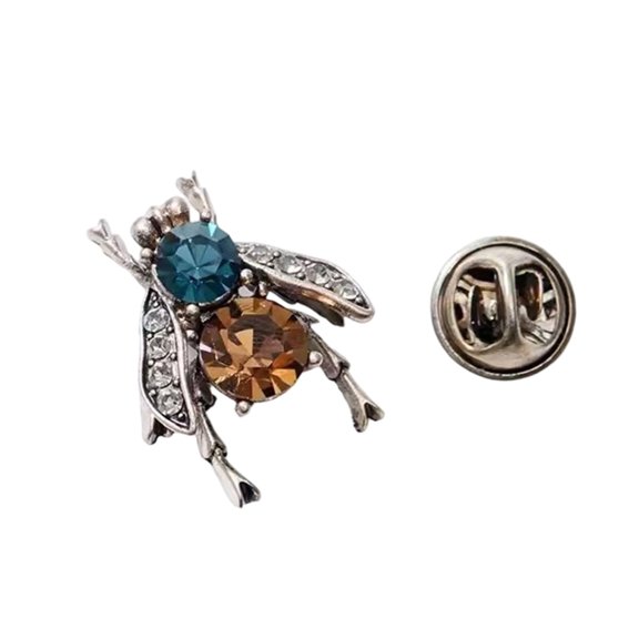 Elegant Charm Bees Enamel Brooch Secure Fit For Party Dress Attire