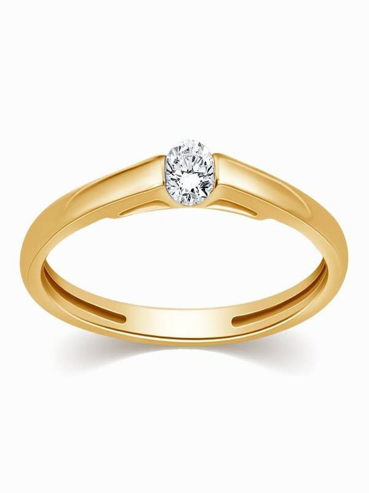 Lavish Solitaire Diamond Engagement Ring | Radiant Bay