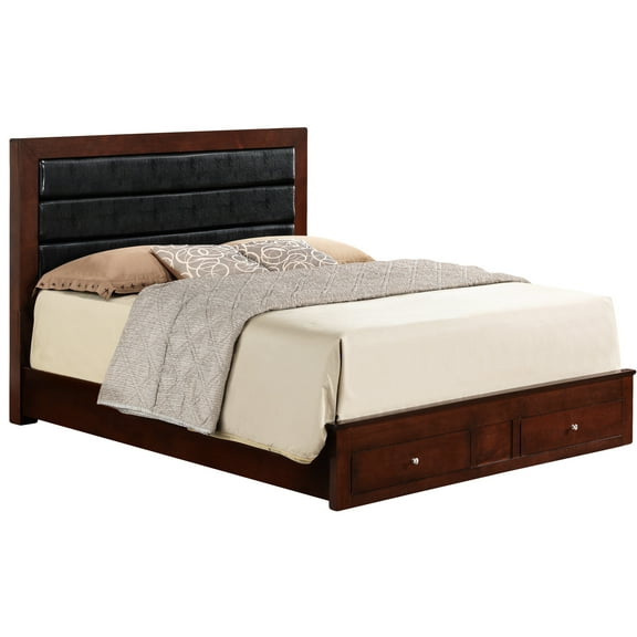 Elegant Cherry Full Storage Bed - 48"h X 58"w 81"d, Materials, Improve Room Tidiness With Under And Practical Style Option, , For A Neat Clean