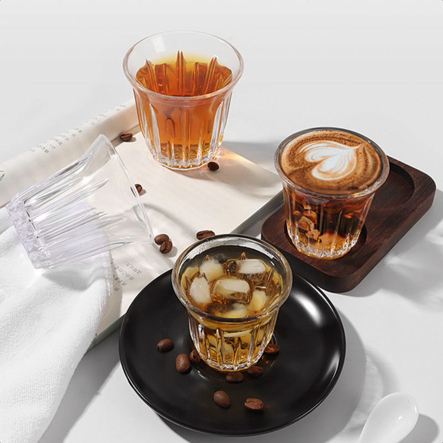 Courtly Stripe Cappuccino Cup main image 1