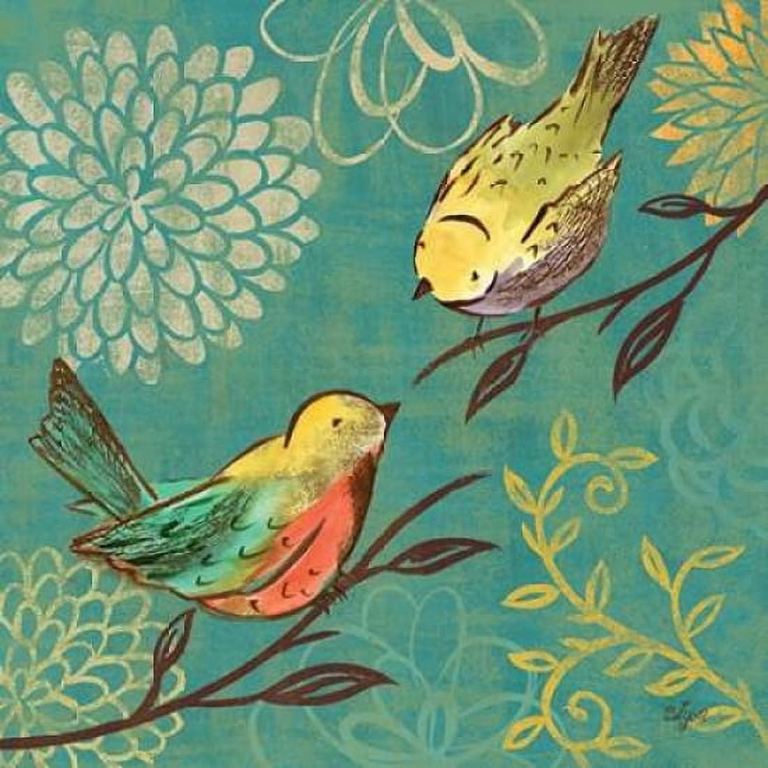 Elegant Chickadee I Canvas Art - Rebecca Lyon (24 x 24)