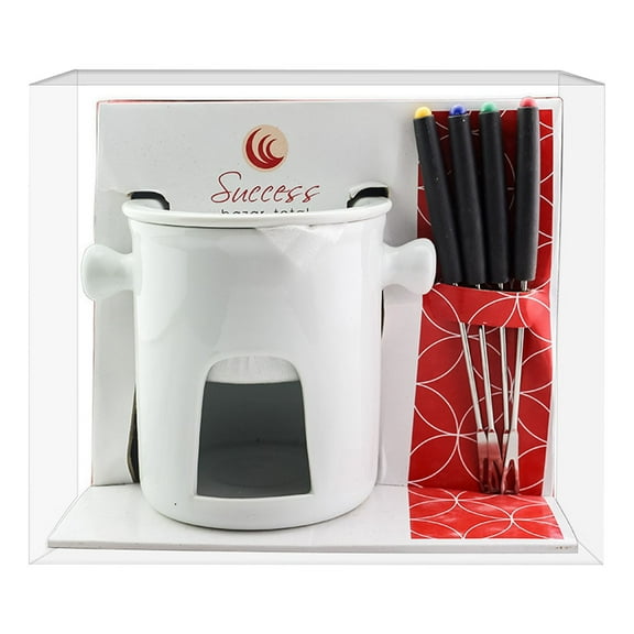 Elegant Chocolate Fondue Set for Adults, Compact Stainless Steel Melting Pot for Romantic Dinners, Home Entertaining, Easy-Clean Design, Surrounding The Stove to Brew Tea Fashionable and Creative