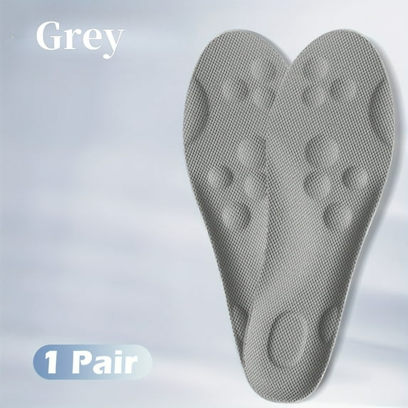 Elegant Choise 1/2/5/10 Pairs 4D Sports Insoles For Men & Women – Advanced Shock Absorption, Arch Support & Breathable Comfort For Running, Work & All-Day Wear