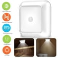 thumbnail image 1 of Elegant Choise 1 Pack Automatic Wireless Stick On Anywhere Under Cabinet Lighting With Remote,Auto Motion Sensor Stair Step Lamp for Kitchen,Hallway,Cabinet,Closet,Stairs, 1 of 11