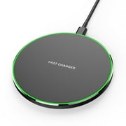 Elegant Choise 15W Max Speed Wireless Charger - Compatible with iPhone & Samsung - Overheat Protection Charging Dock