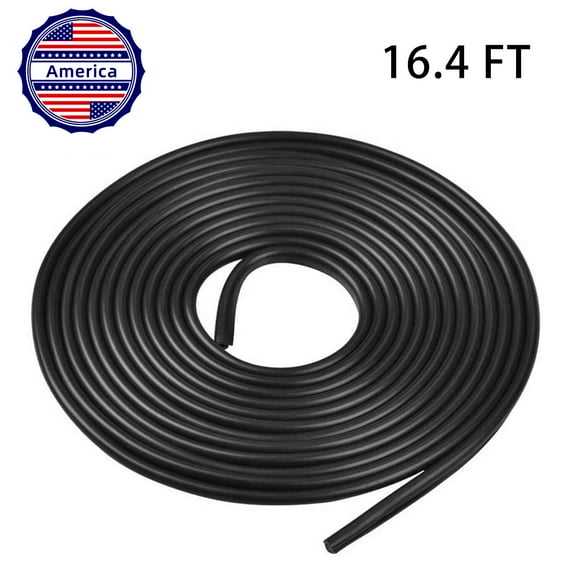 Elegant Choise 16/32ft U-Shaped Car Door Edge Guard - Heavy Duty Rubber Trim Protector Against Scratches, Dents & Weather Damage (Universal Fit)