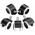 thumbnail image 1 of Elegant Choise 2" Office Chair Casters - Universal Swivel Wheels Replacement Set - Quiet Roll & Floor Safe for Hardwood/Tile, 1 of 10