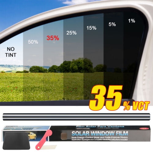 Elegant Choise 20" x 10FT/20FT Window Tint Film Roll – 5-50% VLT for Car, Home & Office Sun Protection