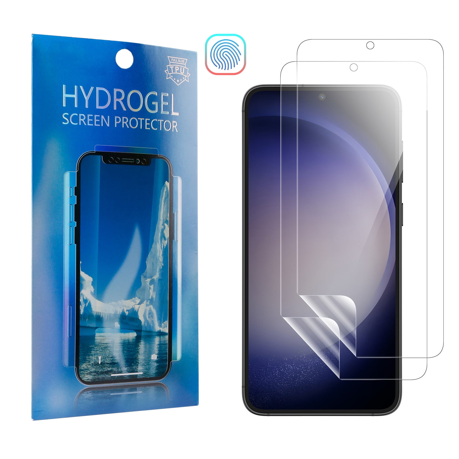 Elegant Choise 2Pcs Screen Protector Hydrogel Full Cover Film for Samsung  Galaxy S23/S23 Plus/S23 Ultra, Clear 