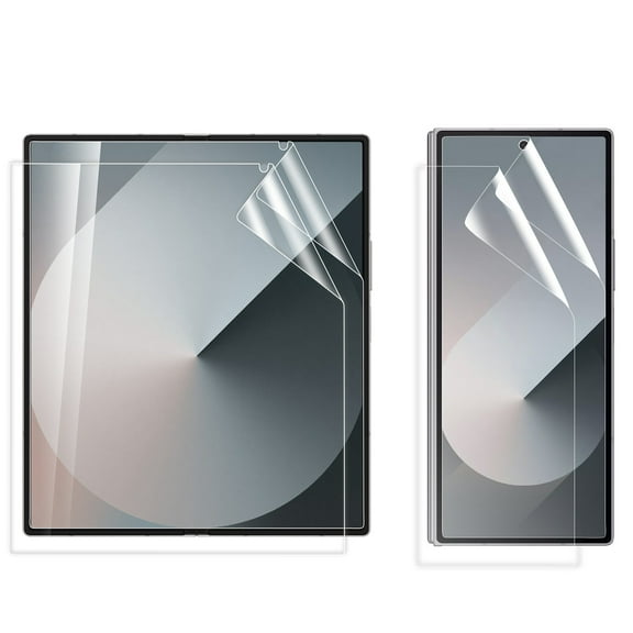 Elegant Choise 2Pcs Screen Protector for Samsung Galaxy Z Fold 6 5G Hydrogel Full Cover Film, Clear