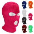 thumbnail image 1 of Elegant Choise 3-Hole Full Face Ski Mask Hat Soft Winter Balaclava Warm Knit Ski Snow Windproof Ski Mask Cap, Men Women Knit Full Face Skull Cover Mask for Hunting Cycling Outdoor Sports, 1 of 9