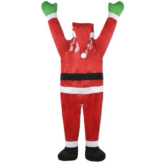 Elegant Choise 5.6ft Santa Claus Decoration Hanging Climbing Christmas Outdoor Decor, Red