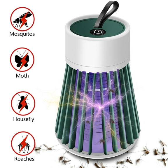 Elegant Choise Bug Zapper Indoor Outdoor Electric Insert Killer Fly Mosquito Trap Light, Green