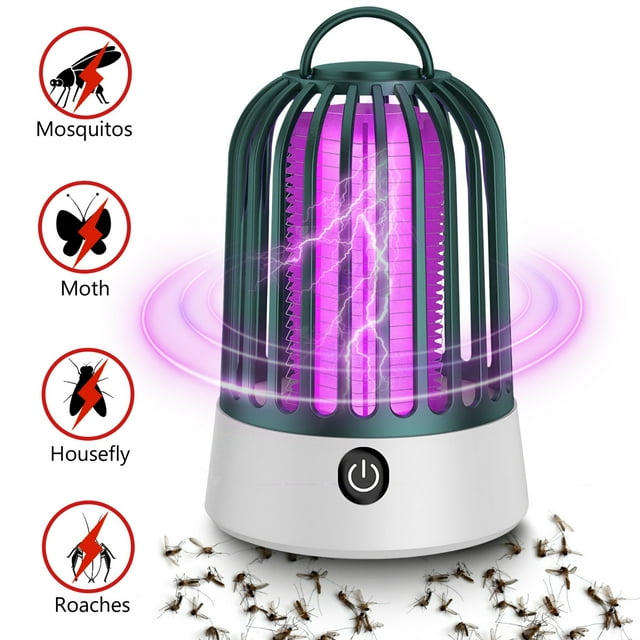 Elegant Choise Bug Zapper Outdoor Indoor Electric Insert Killer Flys Mosquito Trap Light Green