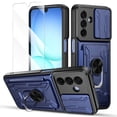 thumbnail image 1 of Elegant Choise Card Slot Holder Phone Case with Screen Protector for Samsung Galaxy A17 5G with Slide Camera Lens Cover and Stand, 1 of 19
