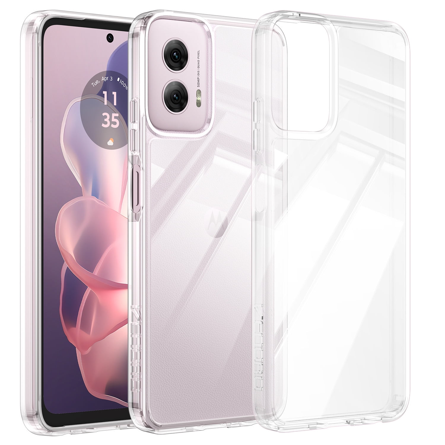 OnePlus 8T Case, Soft TPU Ultra-Clear With Dust Plugs  NO Corner Bumpe Back Cover