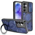 thumbnail image 1 of Elegant Choise Case for Samsung Galaxy A55/A25/A15 5G 6.5inch Car Magnetic Stand Case Rugged Phone Cover, Blue, 1 of 14