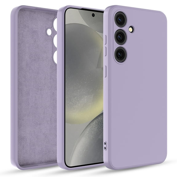 Elegant Choise Case for Samsung Galaxy S24 Ultra/S24 Plus/S24 Liquid Silicone Protective Phone Cover, Purple