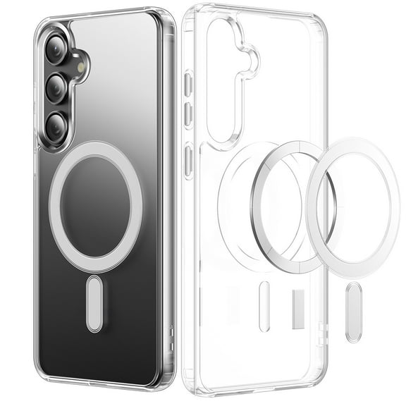 Elegant Choise Case for Samsung Galaxy S25 Ultra/S25 Plus/S25 Magnetic Protective Phone Cover, Clear