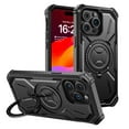thumbnail image 1 of Elegant Choise Case for iPhone 15 Pro Max/15 Pro/15 Plus/15 Magnetic Heavy Duty Shockproof Phone Cover Built-in Ring Stand, Black, 1 of 19