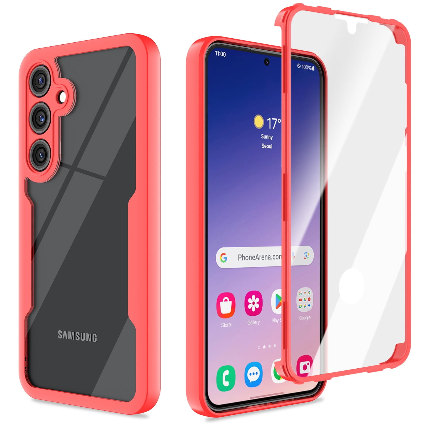 Elegant Choise Case with 2Pcs Screen Protector with Built-in