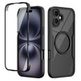 thumbnail image 1 of Elegant Choise Case with Built-in Screen Protector for iPhone 16 Pro Max/16 Pro/16 Plus/16 Full Coverage Phone Cover, Black, 1 of 13