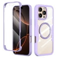 thumbnail image 1 of Elegant Choise Case with Built-in Screen Protector for iPhone 16 Pro Max/16 Pro/16 Plus/16 Full Coverage Phone Cover, Purple, 1 of 14