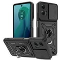 thumbnail image 1 of Elegant Choise Case with Slide Camera Lens Cover and Stand for Moto G 5G 2024, Black, 1 of 15