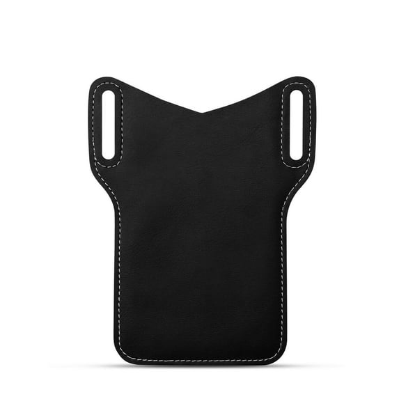 Elegant Choise Cell Phone Holder Case with Belt Loop Leather Holster Pouch for Men, Black