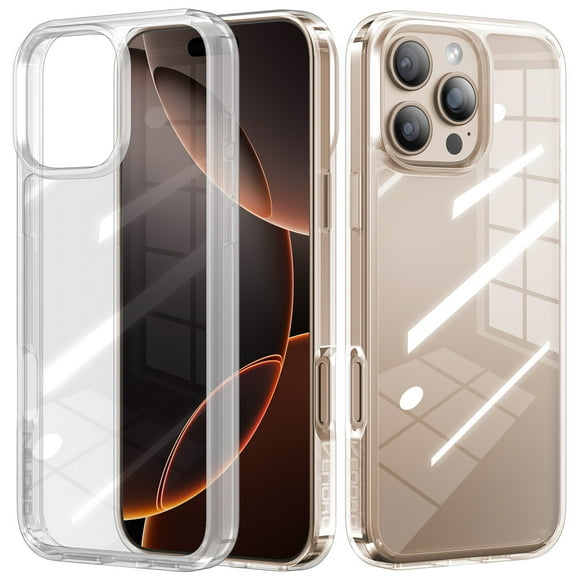 Elegant Choise Clear Case for iPhone 16 Pro Max/16 Pro/16 Plus/16 Shockproof Soft TPU Cover