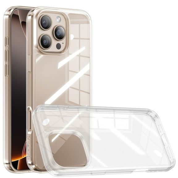 Elegant Choise Clear Case with Screen Protectors for iPhone 16 Pro Max/16 Pro/16 Plus/16 Shockproof Soft TPU Cover