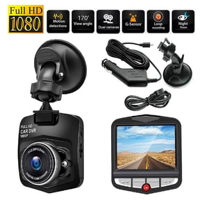 Elegant Choise Dash Cams Front Car Camera with Night Vision G-Sensor 1080P 2.4", Black