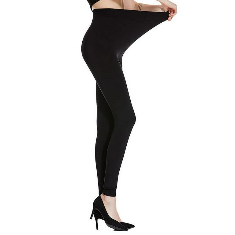 Thermal Leggings Thick Winter Ladies Fleece Lined Warm High Waist