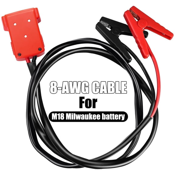 Elegant Choise For Milwaukee M18 Jumper Starter Jump Kit 8AWG Cable 6.56ft Power Tool Line 3kv