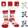 thumbnail image 1 of Elegant Choise Fuzzy Socks Winter Slipper Fleece Lined Floor Socks for Women, Red, 1 of 12
